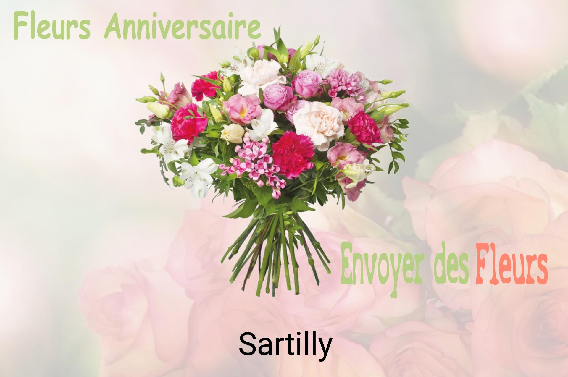 Bouquet de fleurs d’anniversaire livré à Sartilly